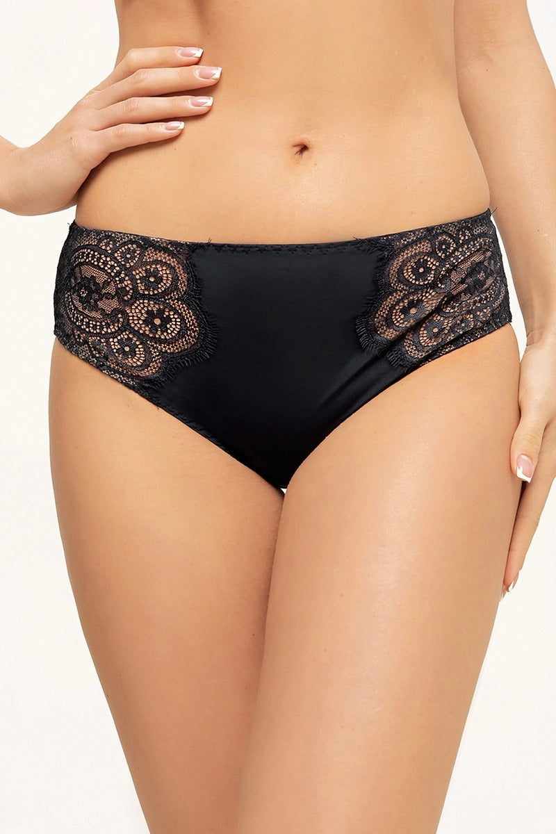Трусики слип с кружевом 8163-34 Erato black