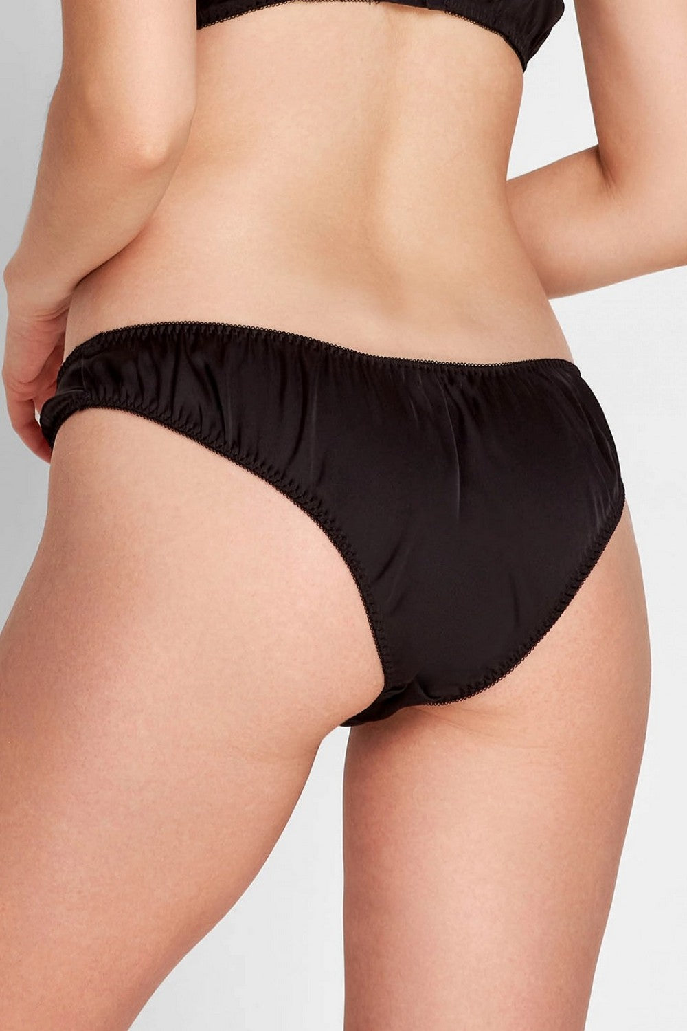 Трусики слип из шелка 8166-30 black