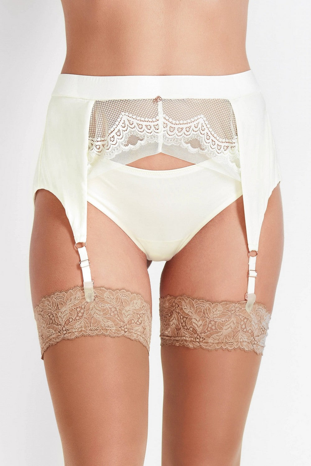 Пояс для чулок из микрофибры 8174-50 champagne