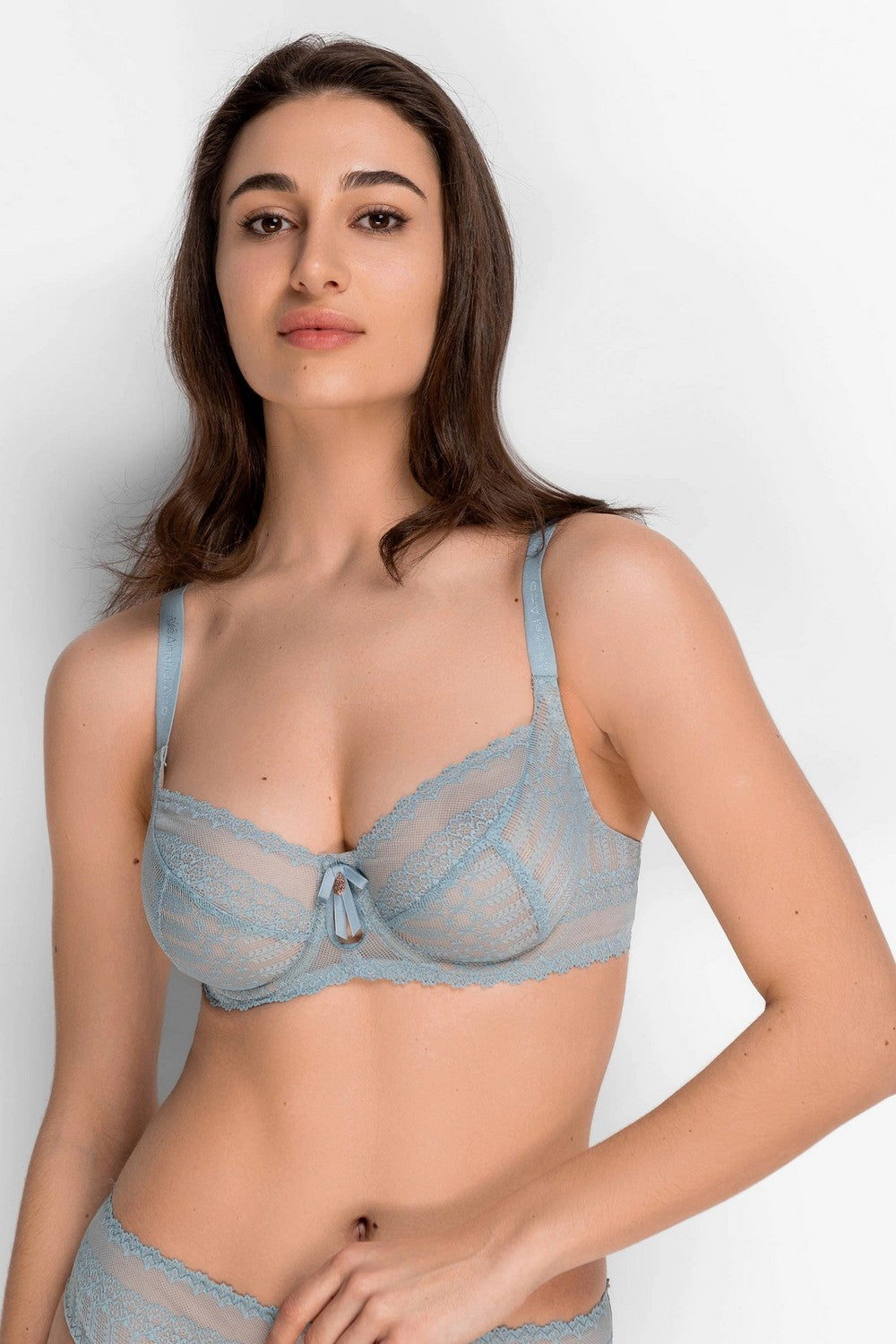 Мягкий бюстгальтер из кружева 8177-055 turmalin