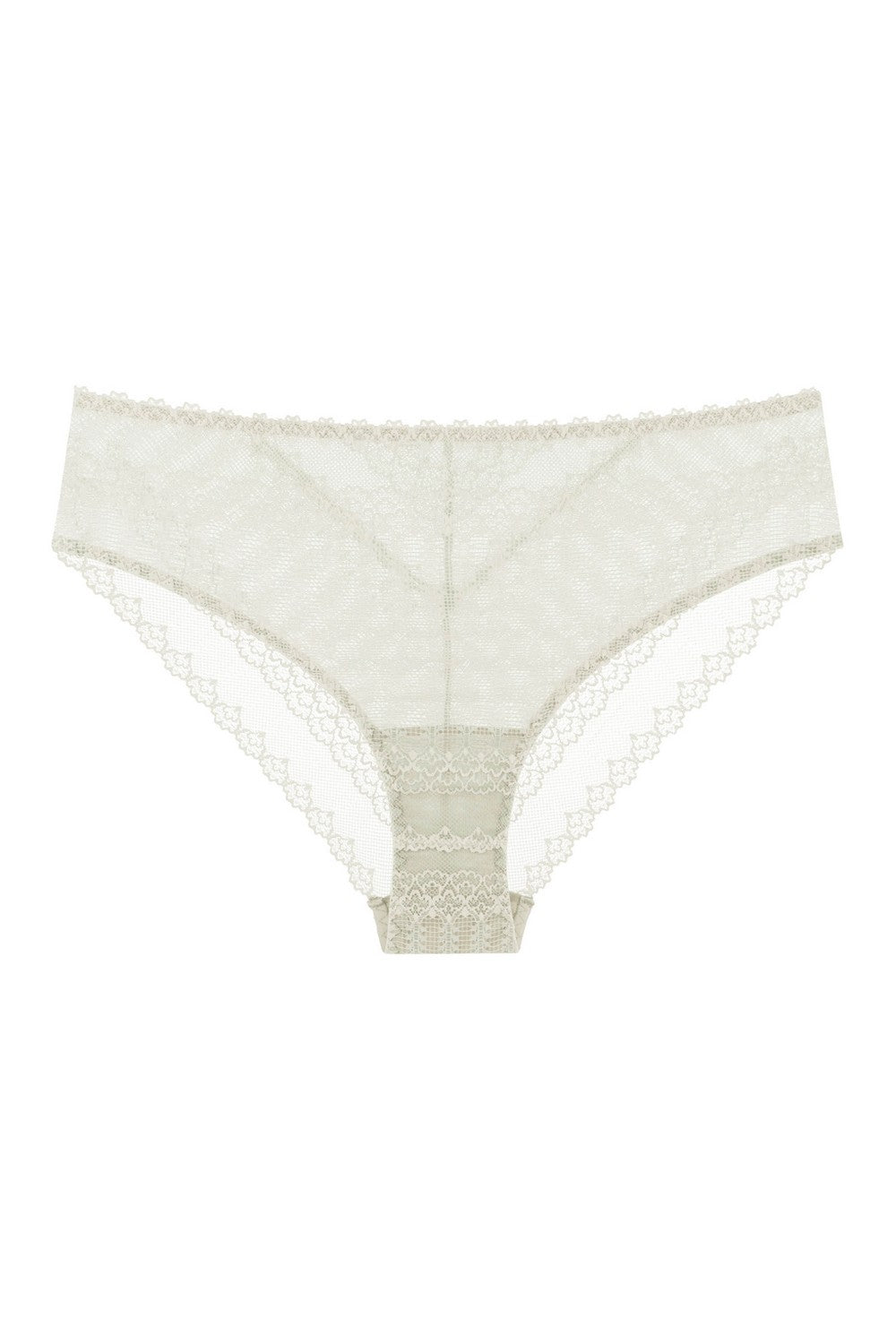 Трусики бразилиана с кружевом 8177-24 champagne