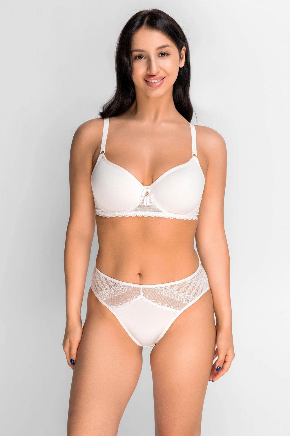 Трусики слип с кружевом 8177-32 champagne