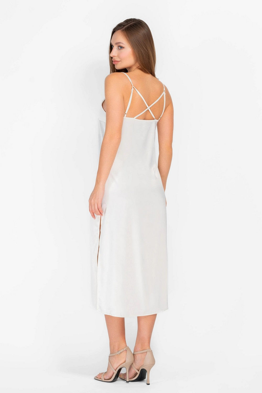 Ночная сорочка с разрезами 8180-6046 champagne