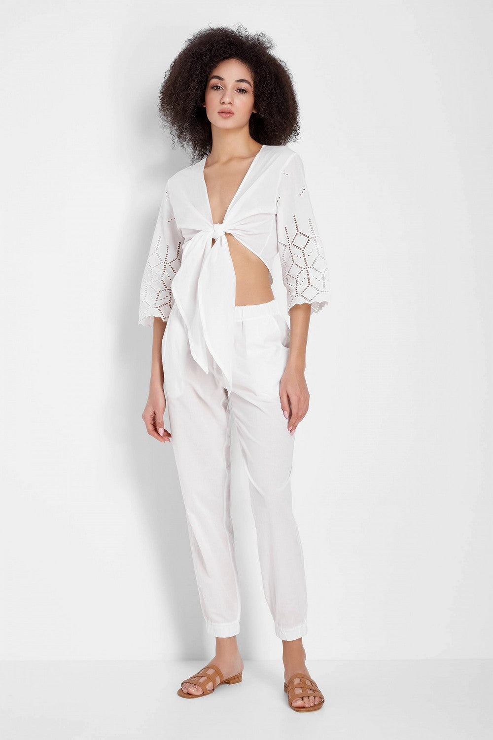 Пляжный комплект с брюками 921-734 white