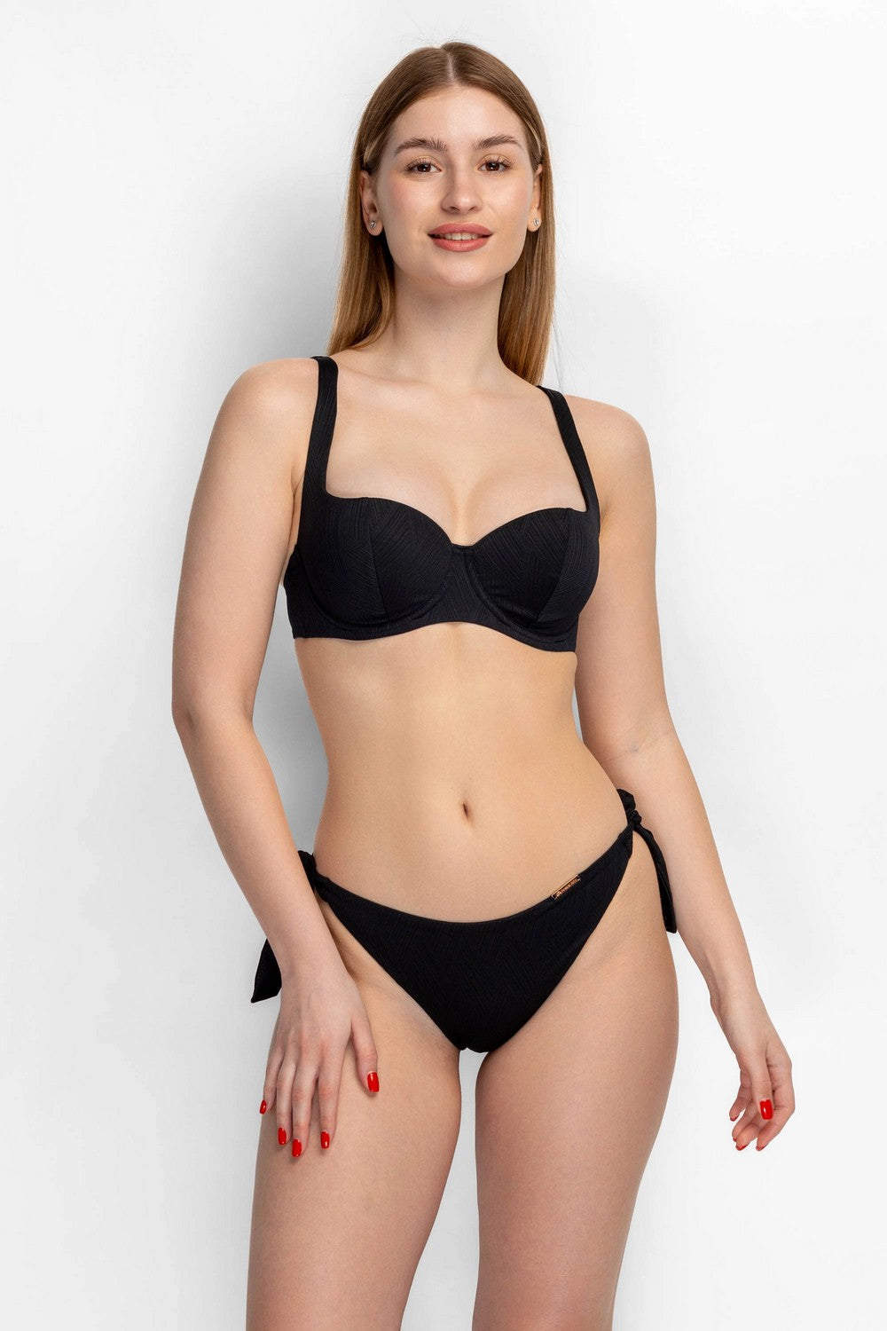 Купальник с бюстгальтером балконет 944-013/944-233 black