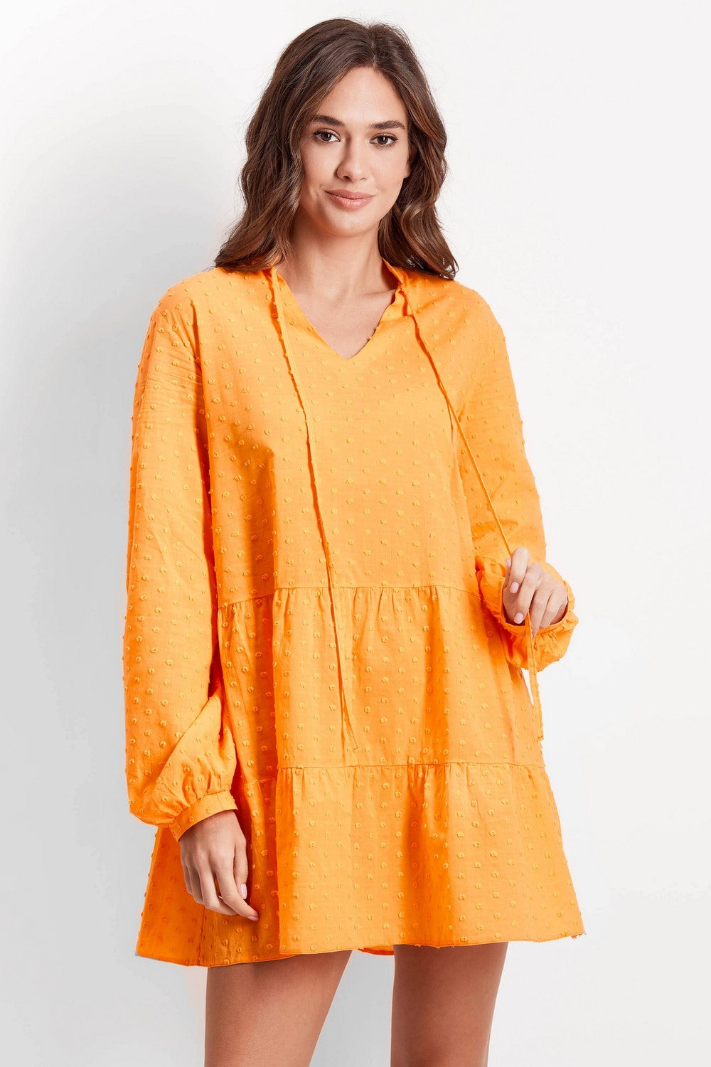 Хлопковая пляжная туника 944-700 mango