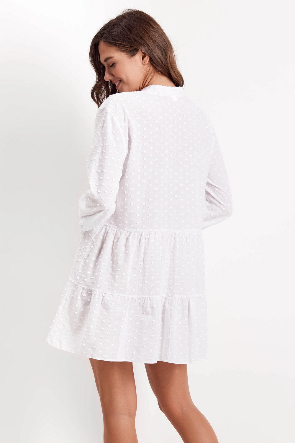 Хлопковая пляжная туника 944-700 white