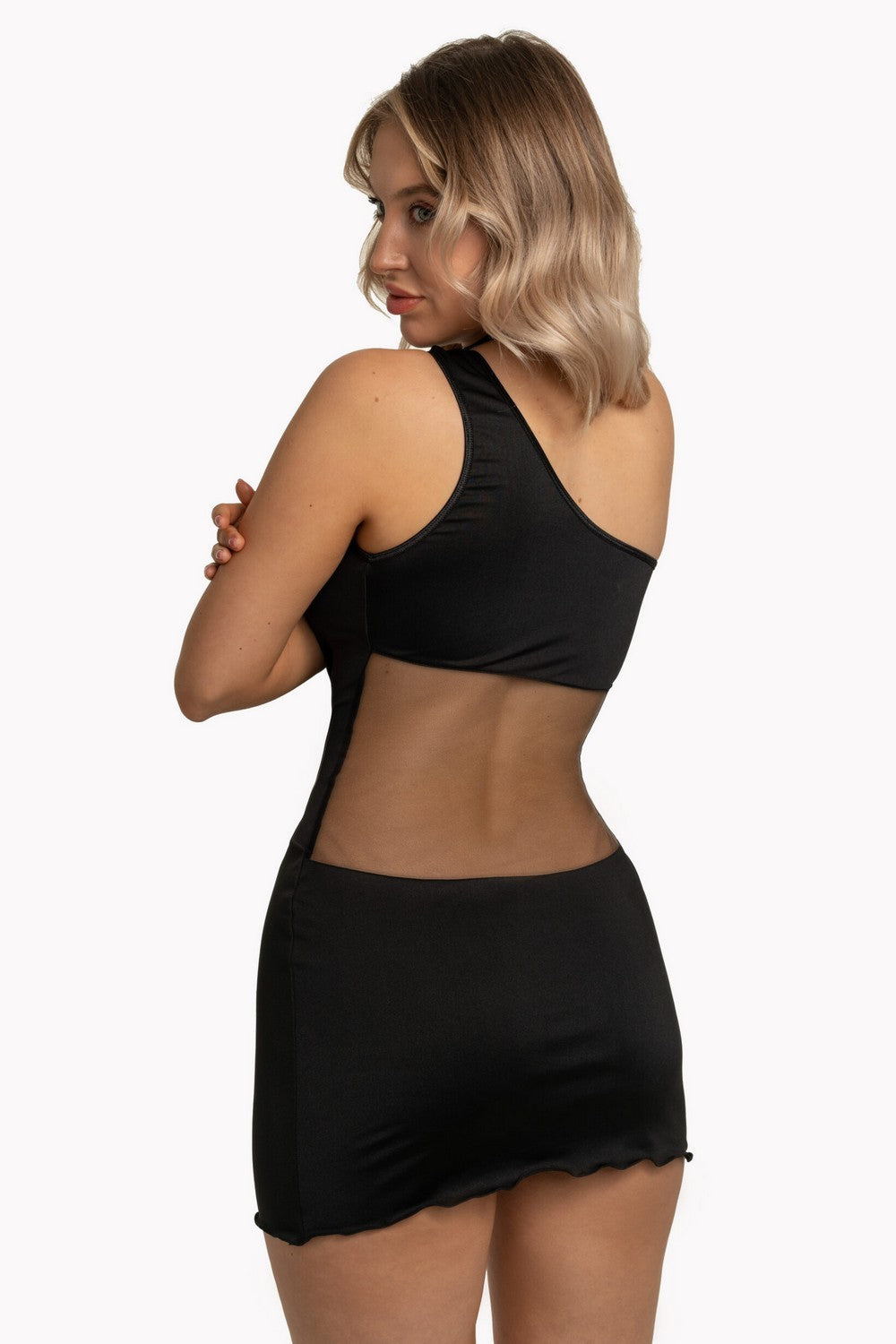 Платье на одно плече Karen black