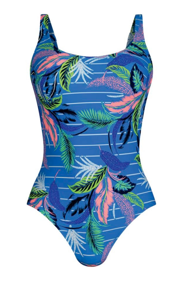 Сдельный купальник с принтом 7757 M0 Cloe blue