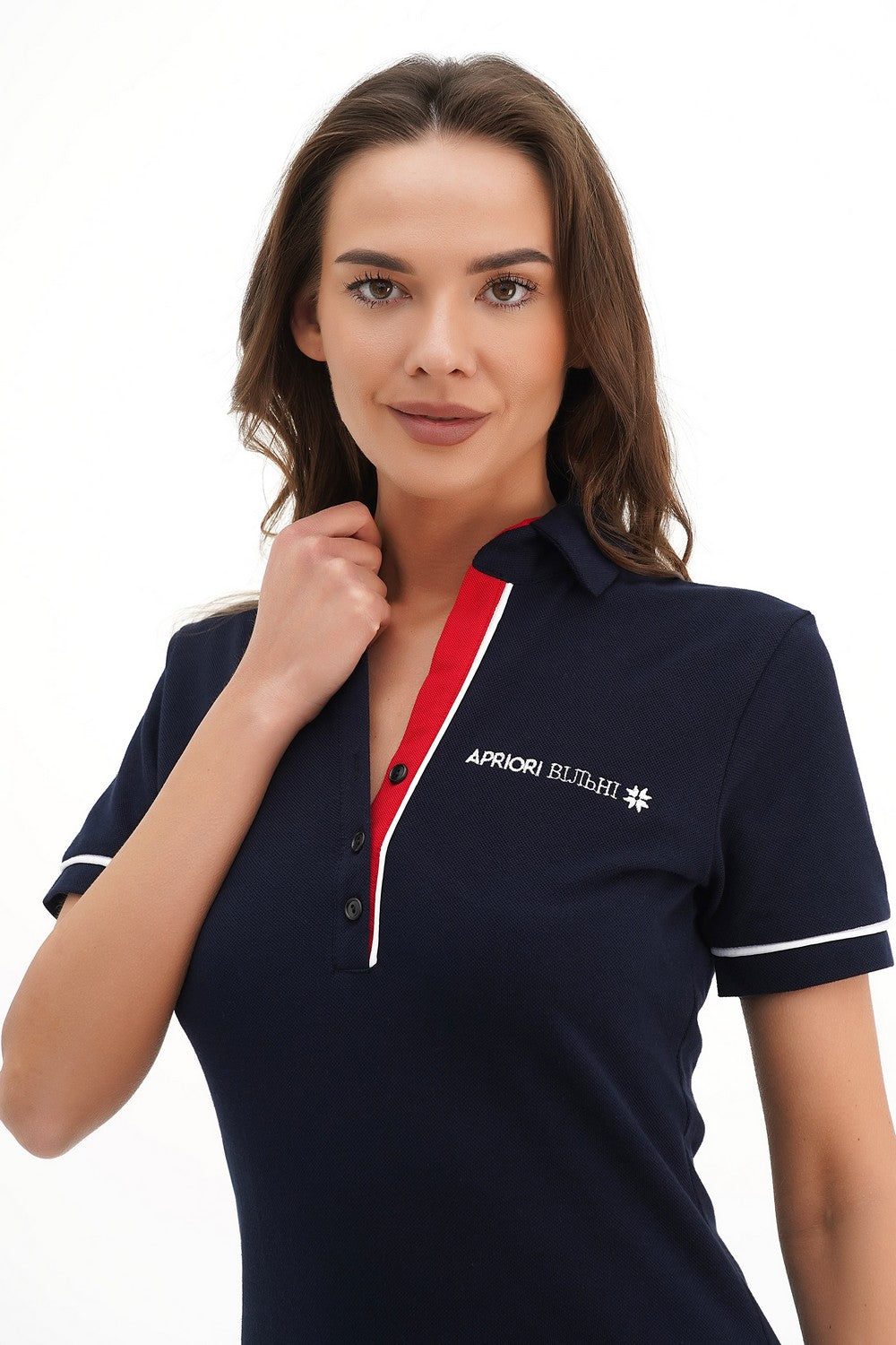 Спортивна сукня-поло AU-2010 dark blue