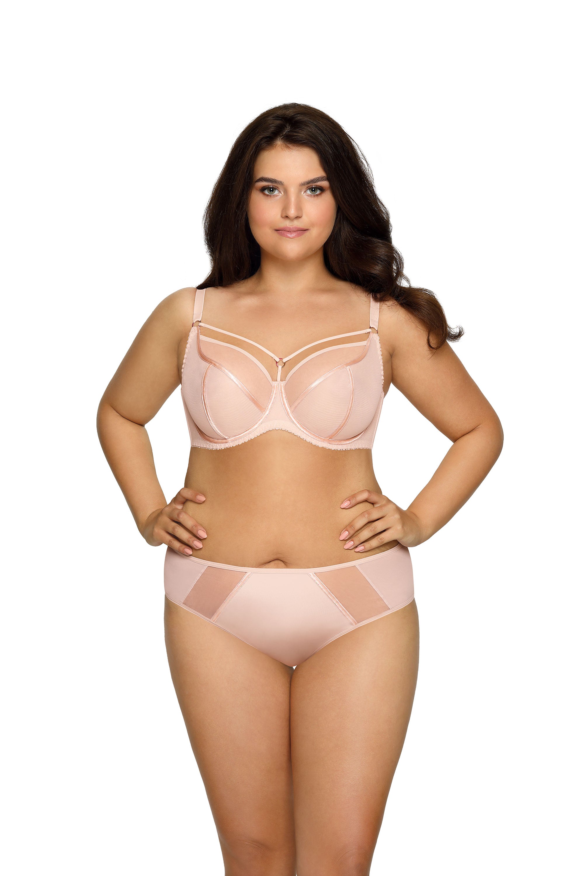 Мягкий бюстгальтер с микросеткой 1923 Protea beige