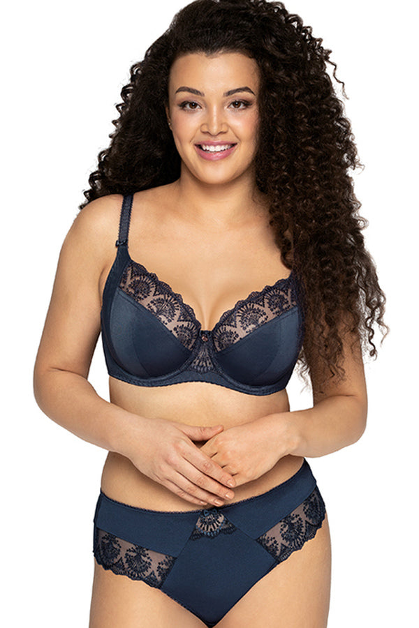 Мягкий бюстгальтер с вышивкой Freesia 1922 blue