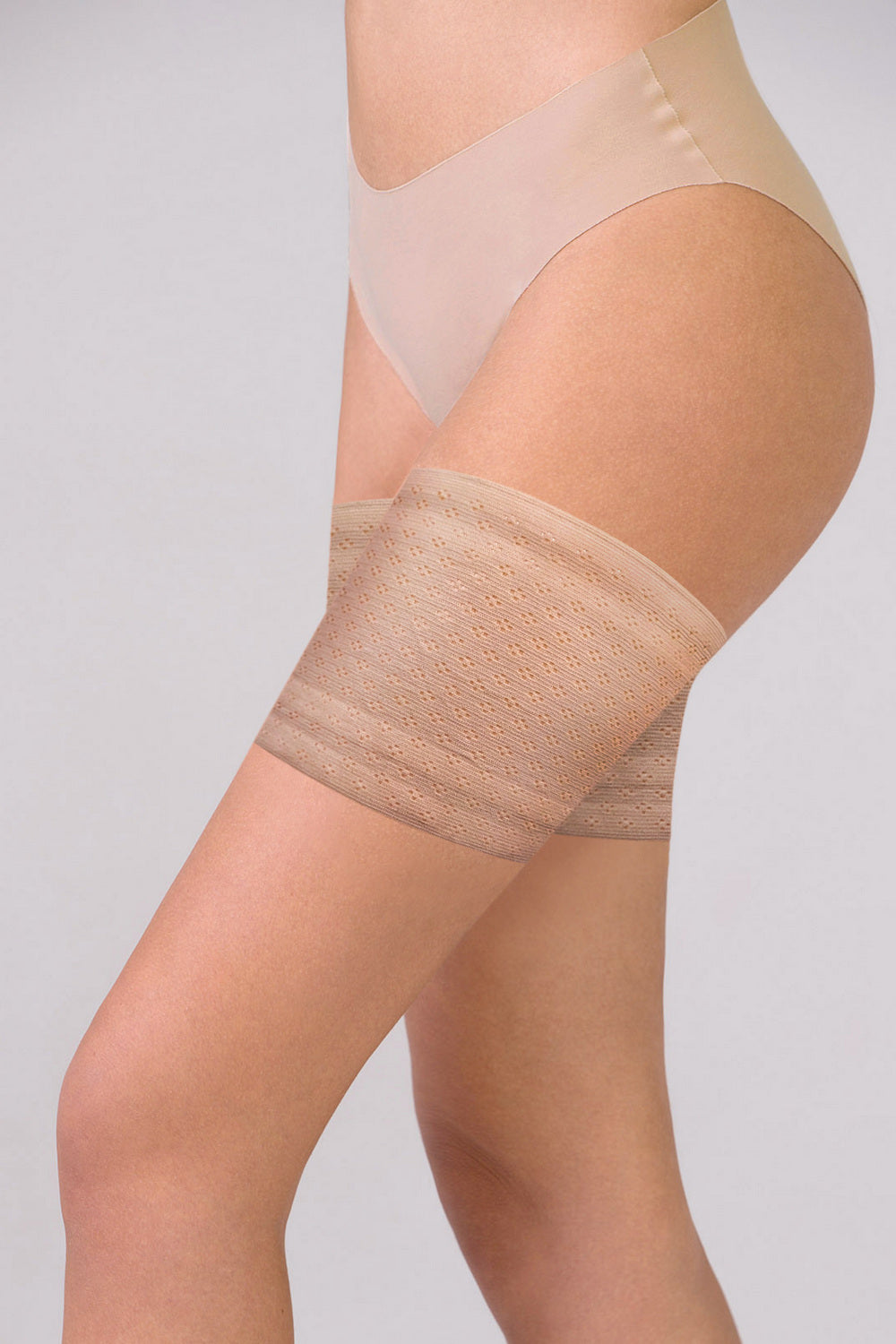 Кружевные бандалетки с узором «ромб» beige