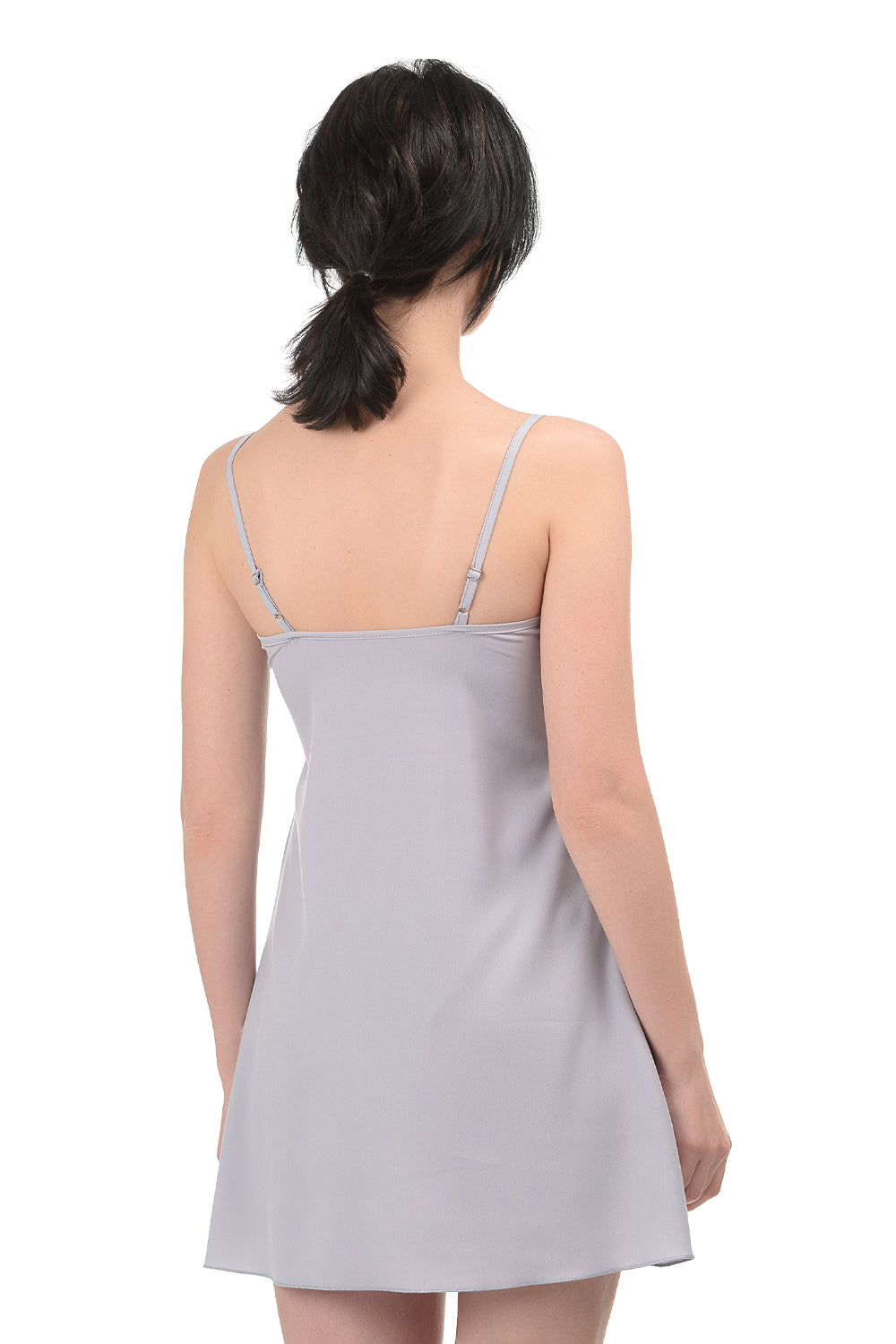 Сорочка с кружевным лифом 0120 gray