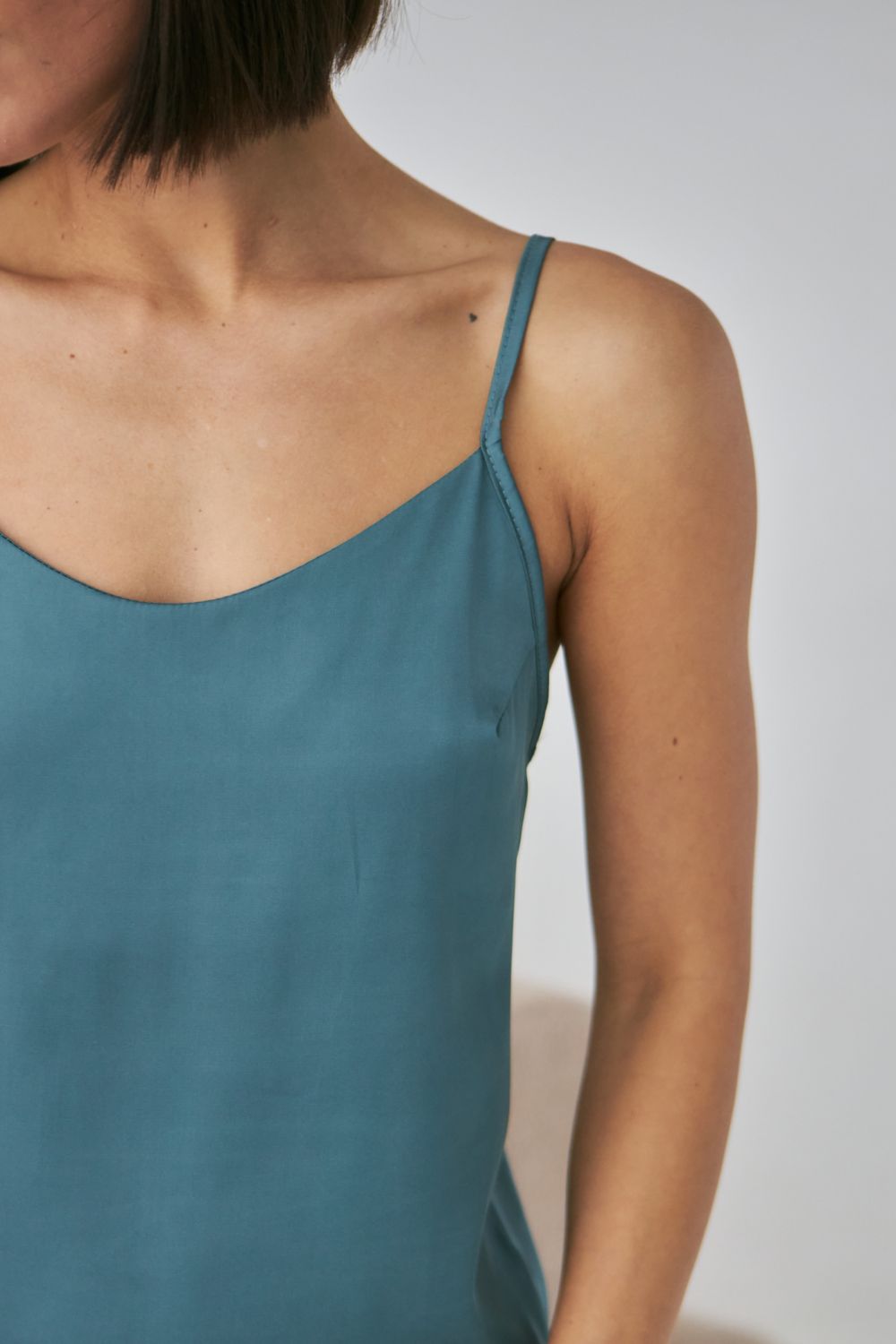 Шелковая ночная сорочка 0167 sea wave