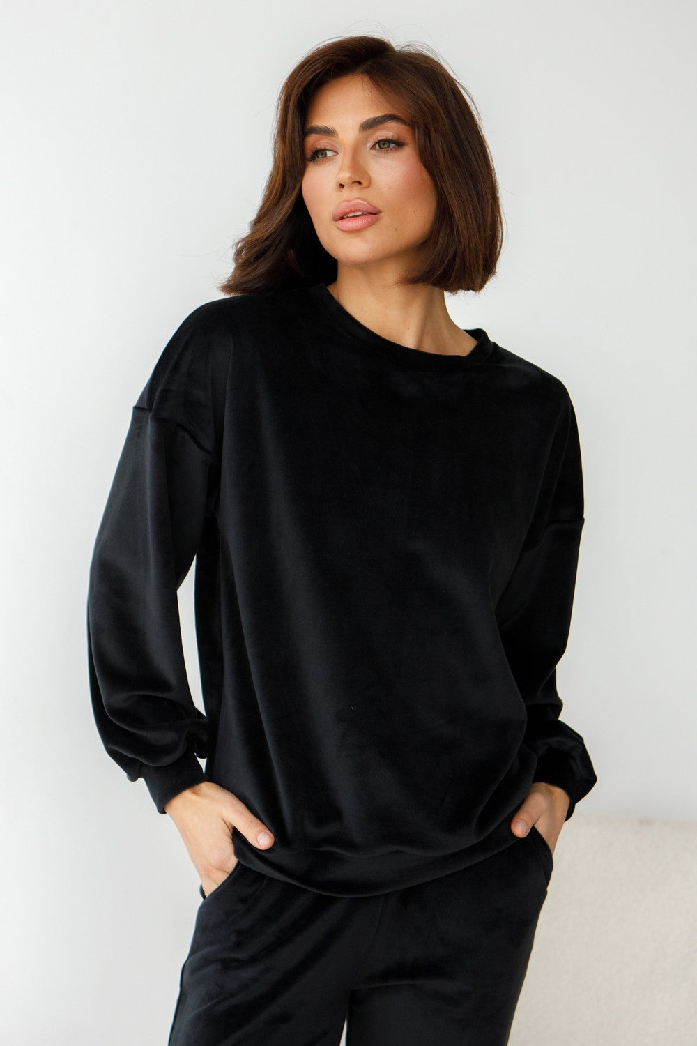 Плюшевый комплект для дома 0332/333 black