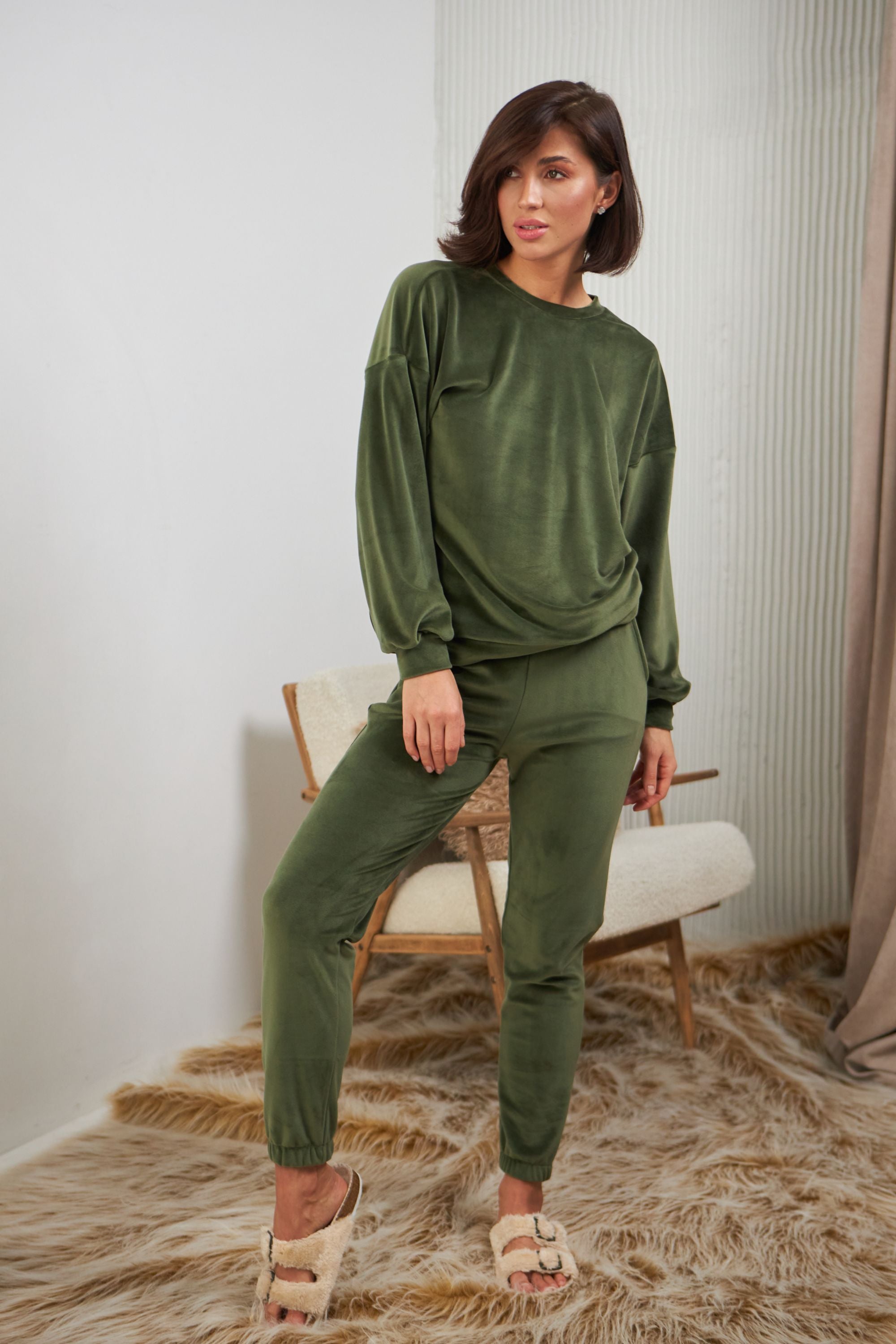 Плюшевый комплект для дома 0332/333 haki