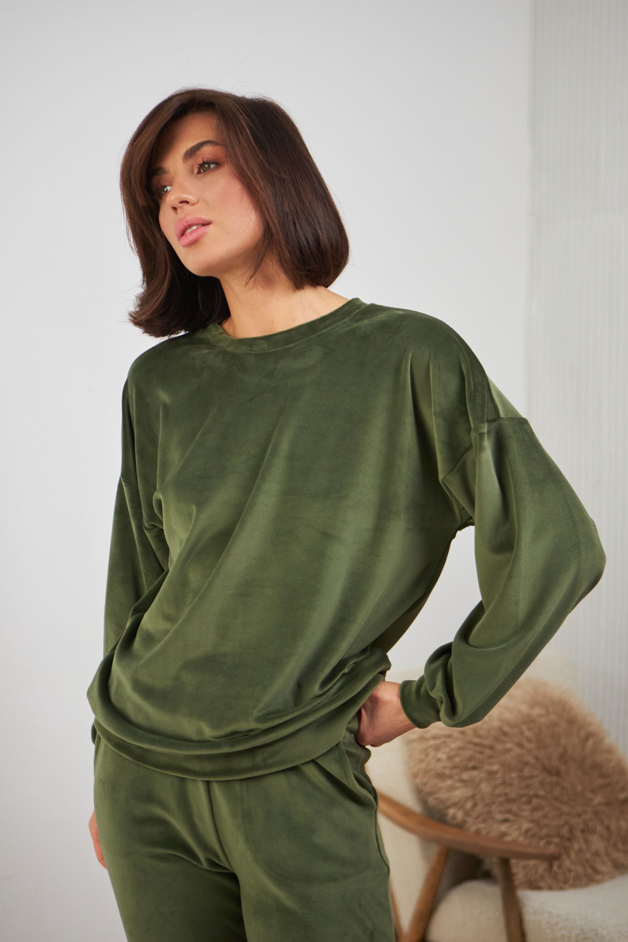 Плюшевый комплект для дома 0332/333 haki