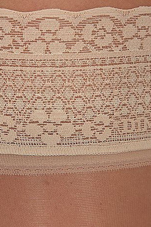 Чулки с ажурной резинкой и блеском 965 Sublim Voile Brillant 15d