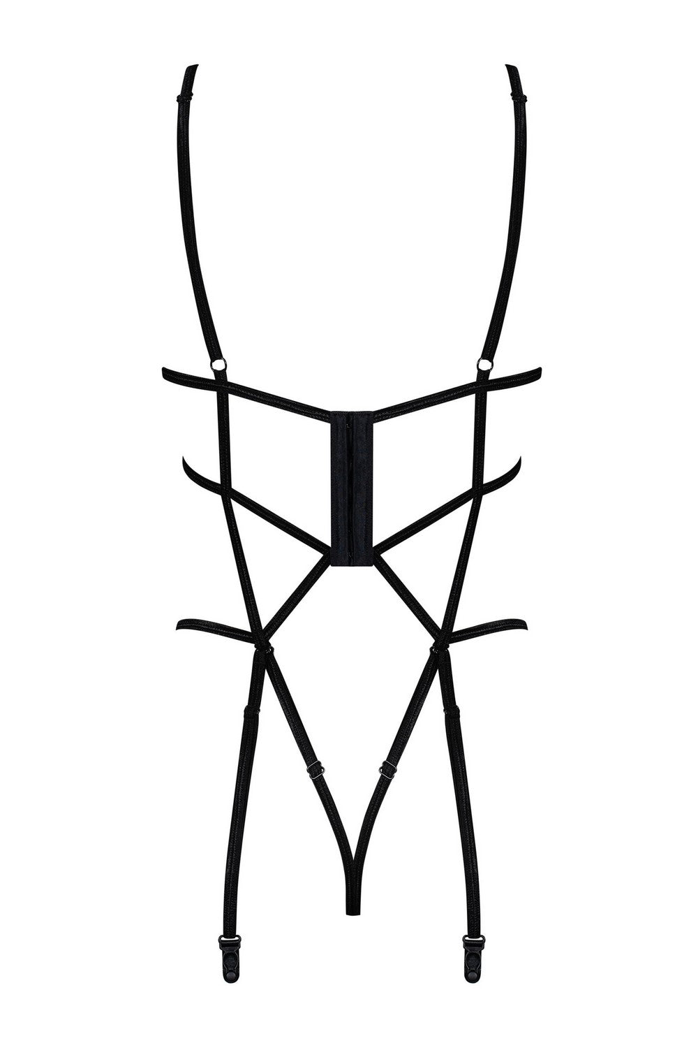 Эротическое боди с с открытой грудью Badossa black