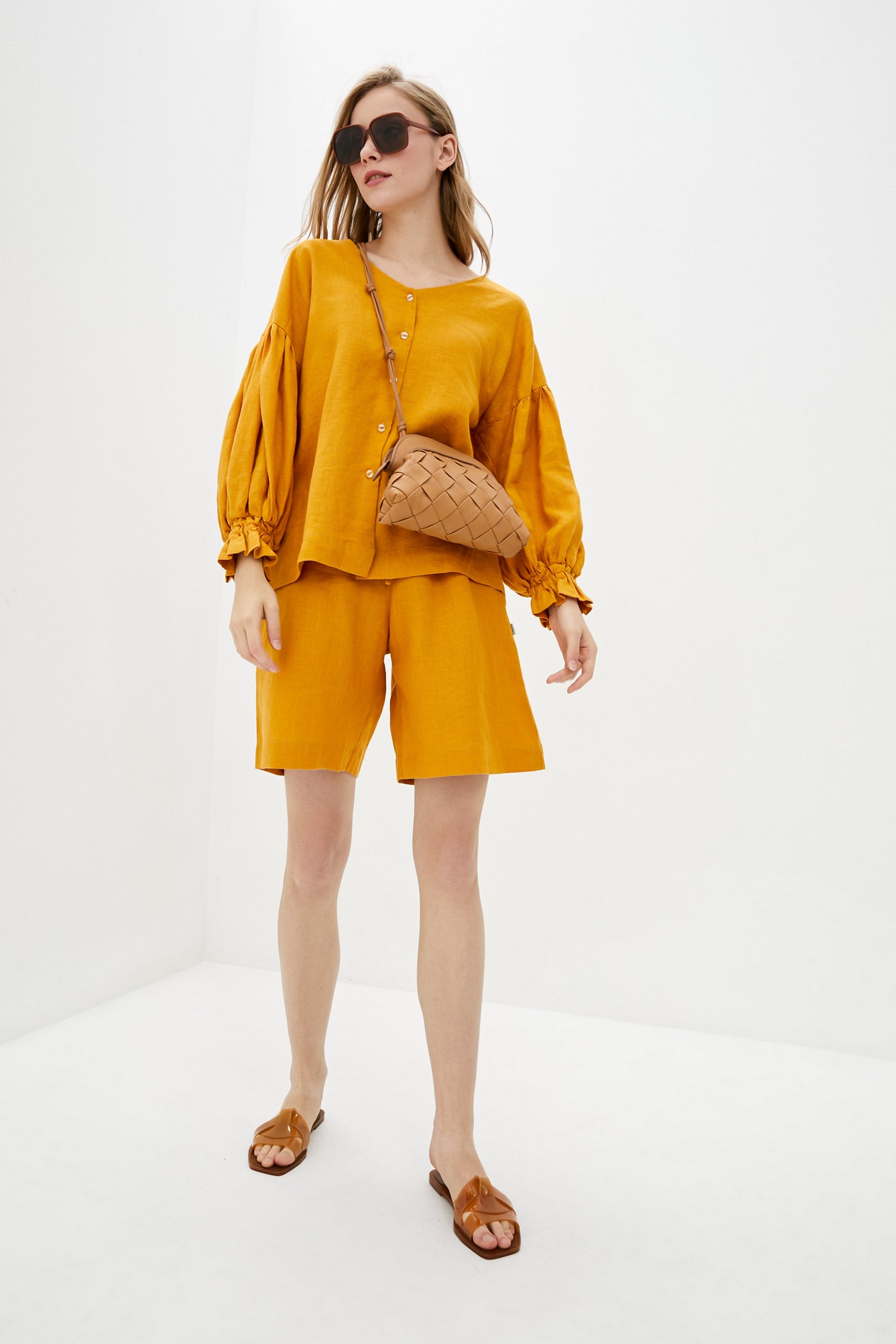 Льняная блуза 20/1 Marigold