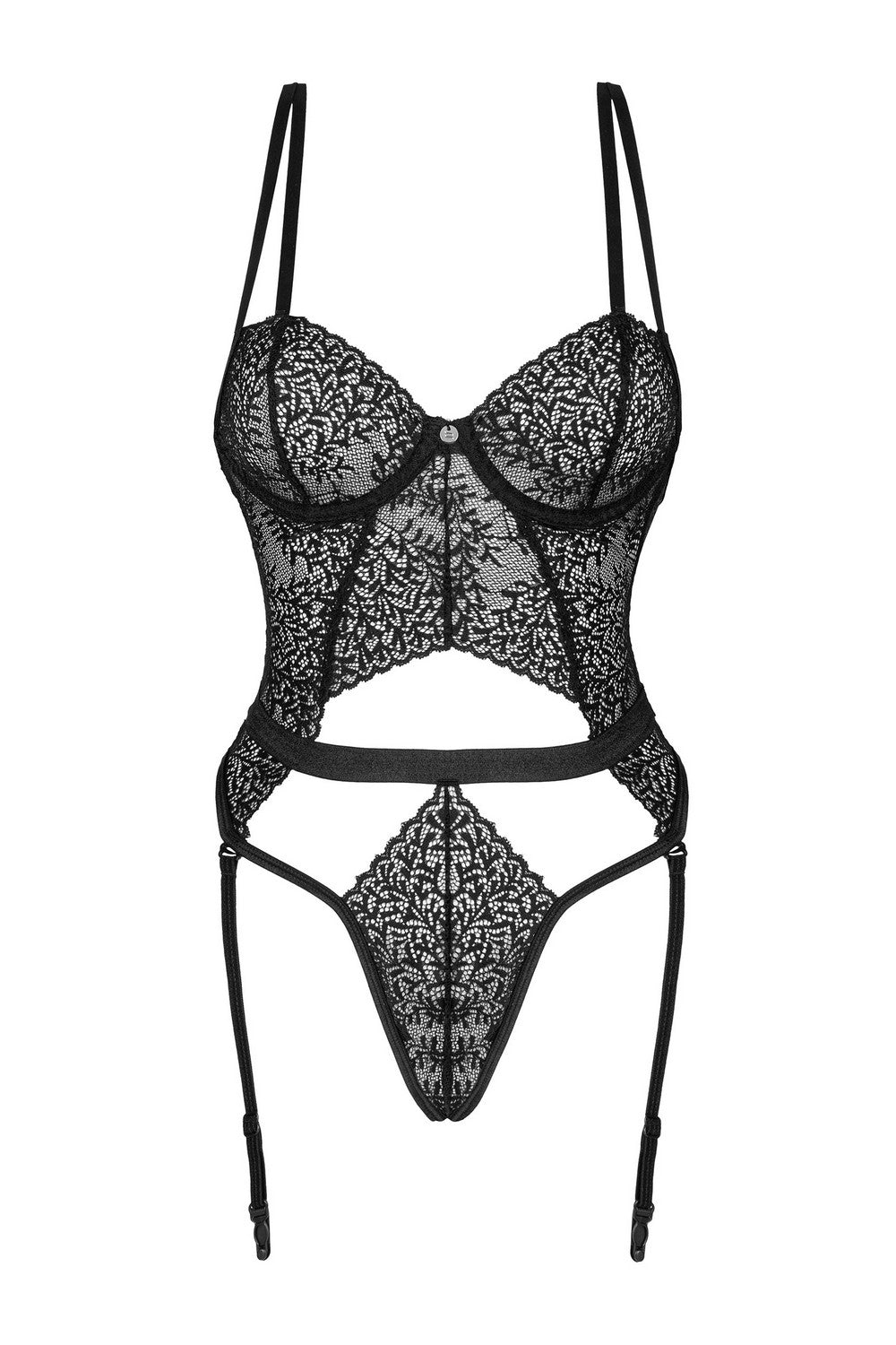 Корсет с открытой спиной Yaskana black