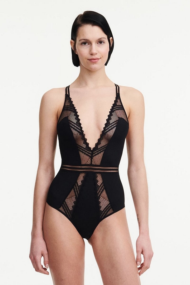 Боди с микросеткой 47L8 Rodeo noir