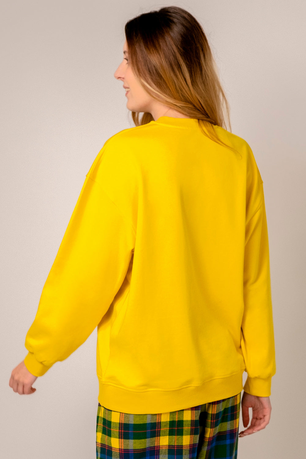 Трикотажный свитшот унисекс HOM2111002/002US yellow