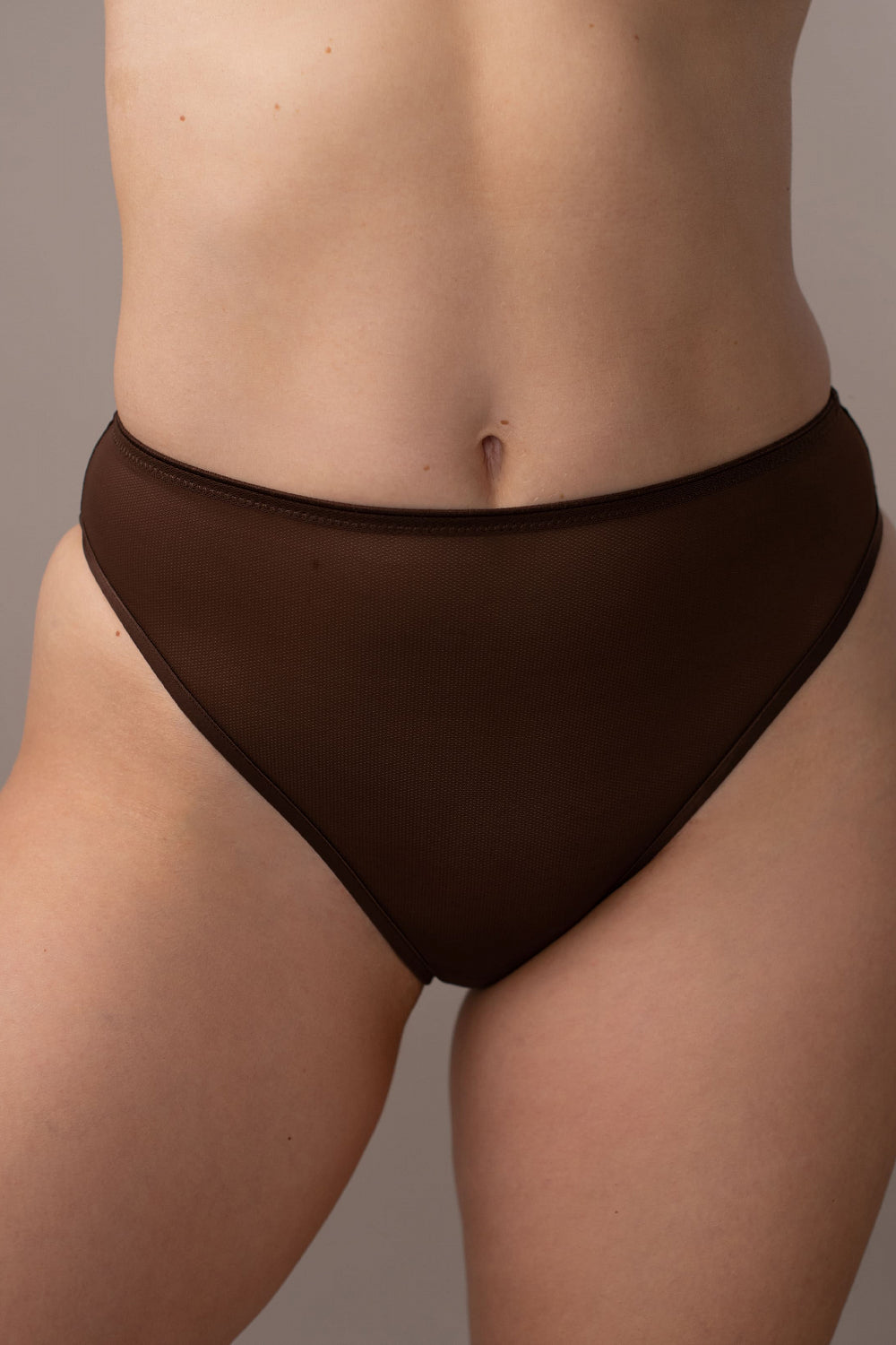 Трусики слип из микросетки SLZ23602121 mokka