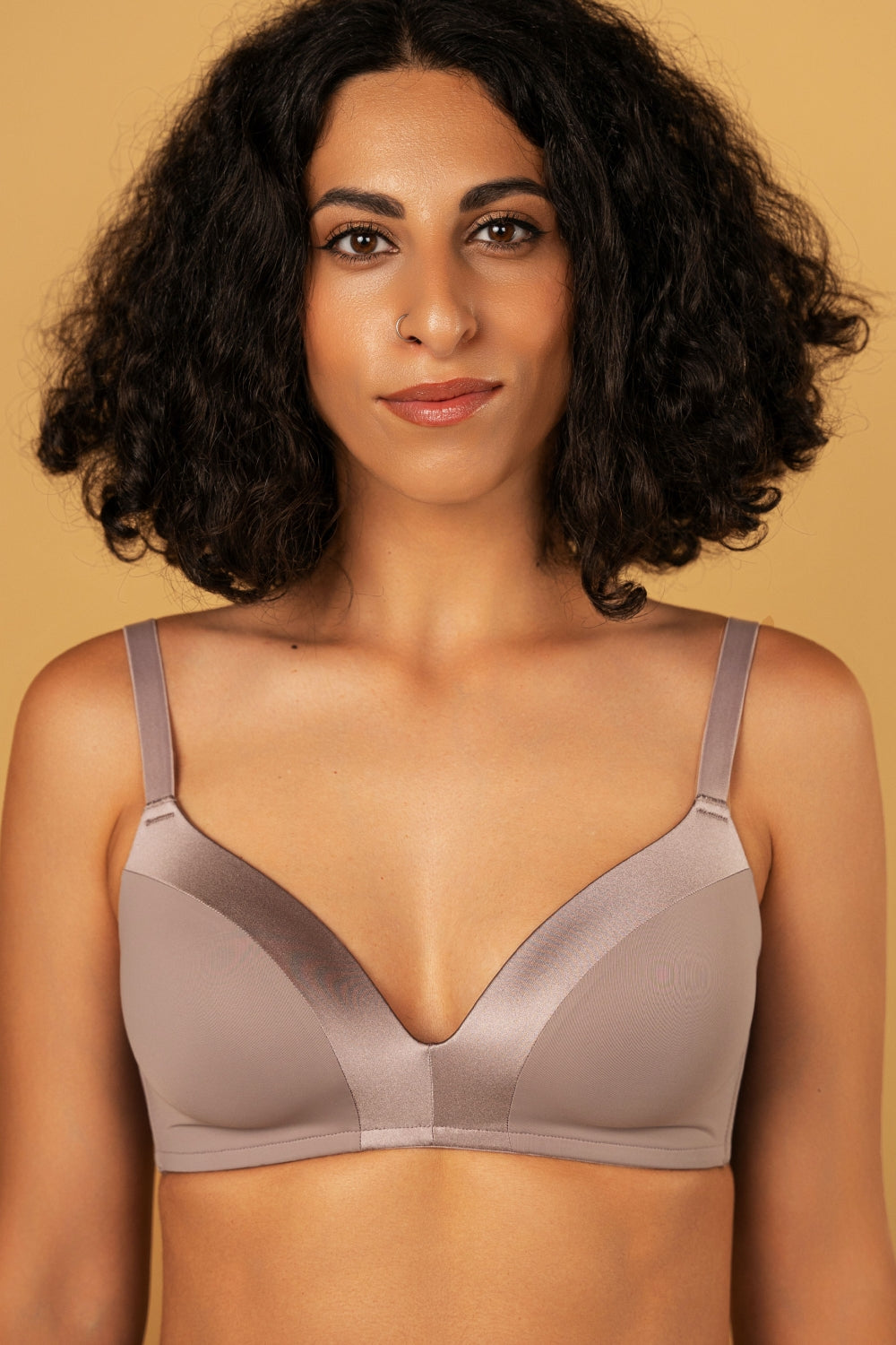 Формований бюстгальтер з мікрофібри SLZ24201215 gray purple