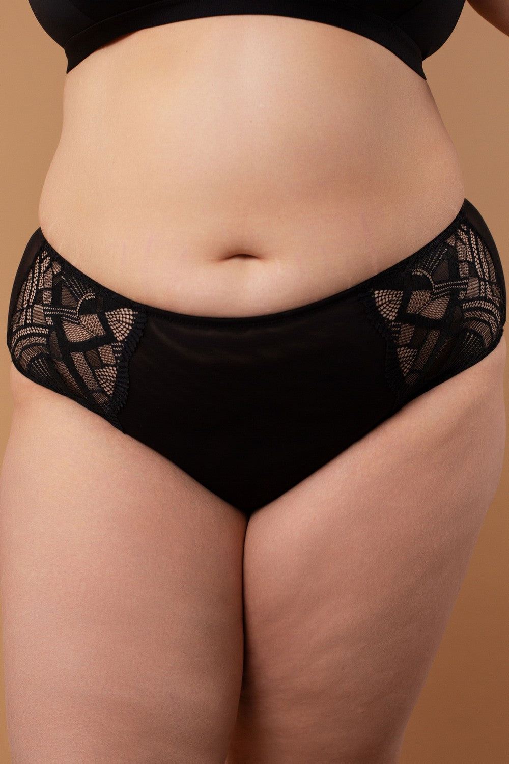 Трусики слип из микросетки SLZ25902201 black