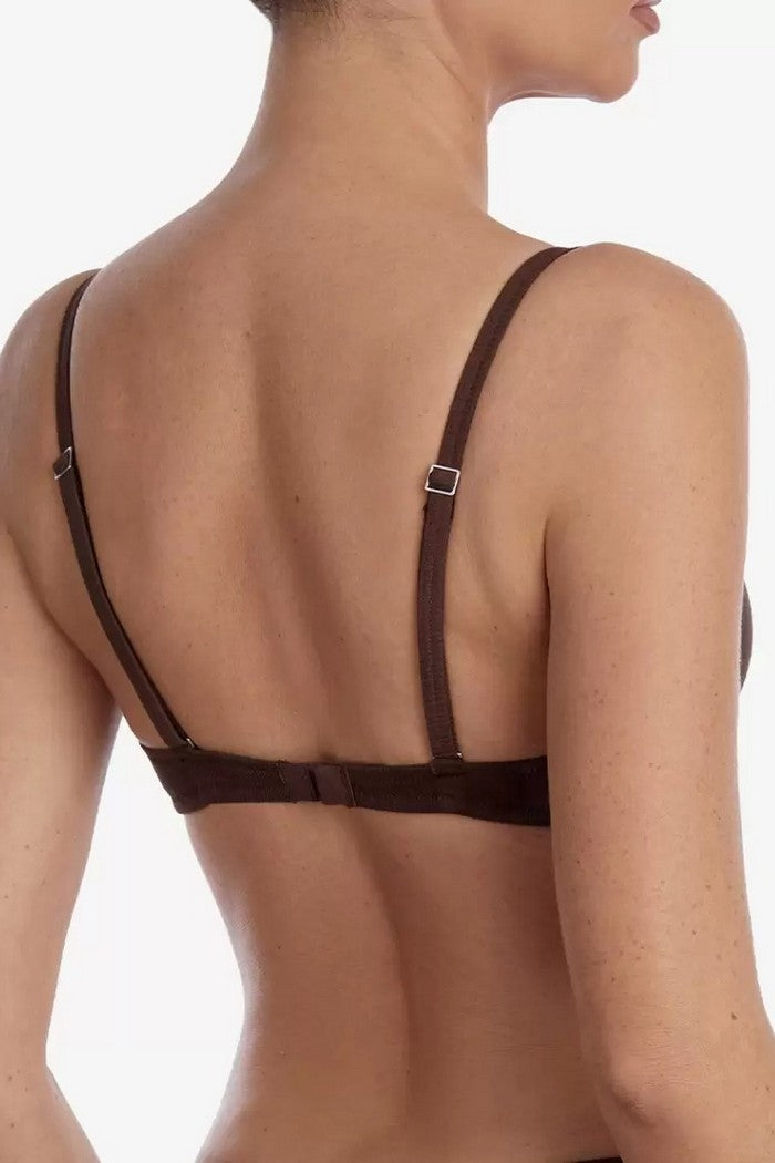 Бюстгальтер в рубчик Еклер БМ6 chocolate