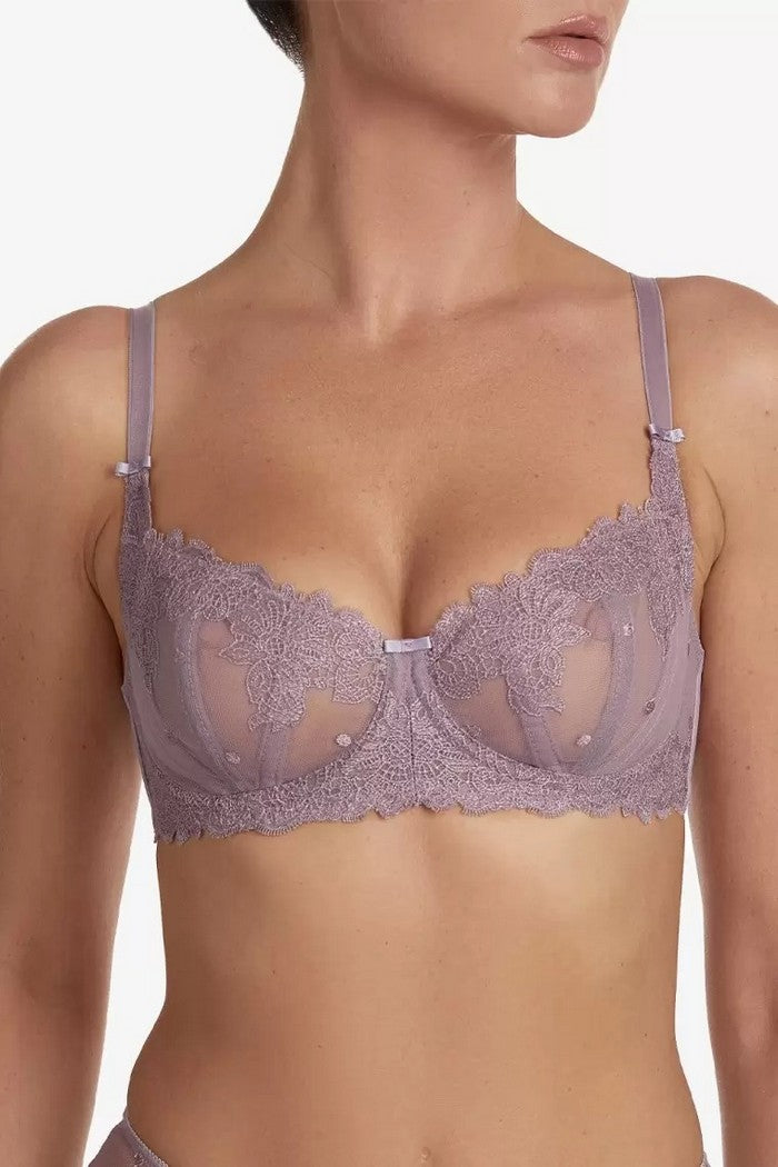 Бюстгальтер балконет с вышивкой Енкарнасьон БМ101 lilac