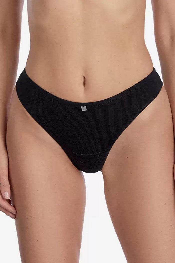 Трусики стринг в рубчик Ламингтон С176 black