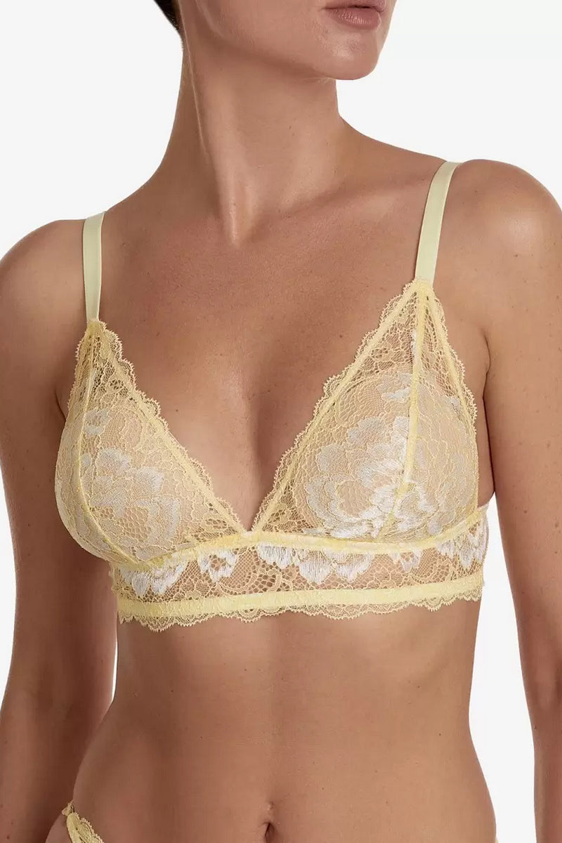 Мереживний бралет Монпасье БМ4 lemon