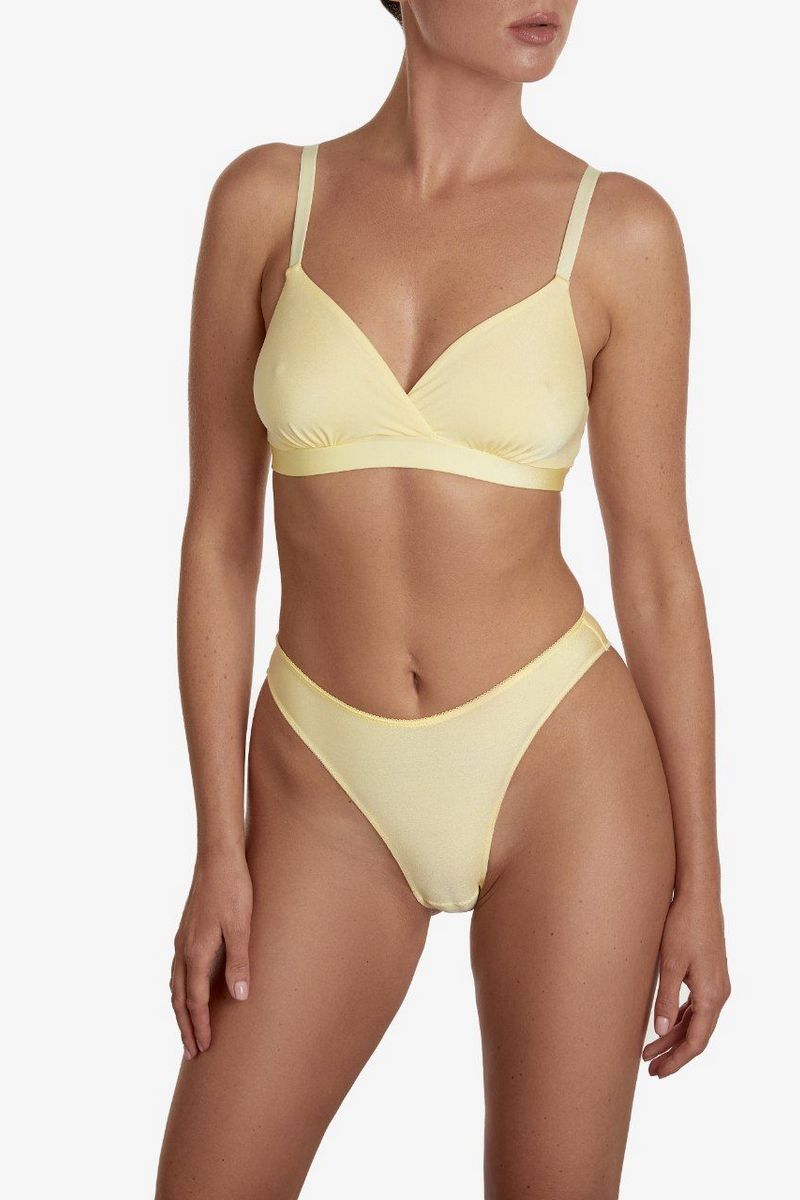 Гладкий бралет Монпасье БМ43 lemon