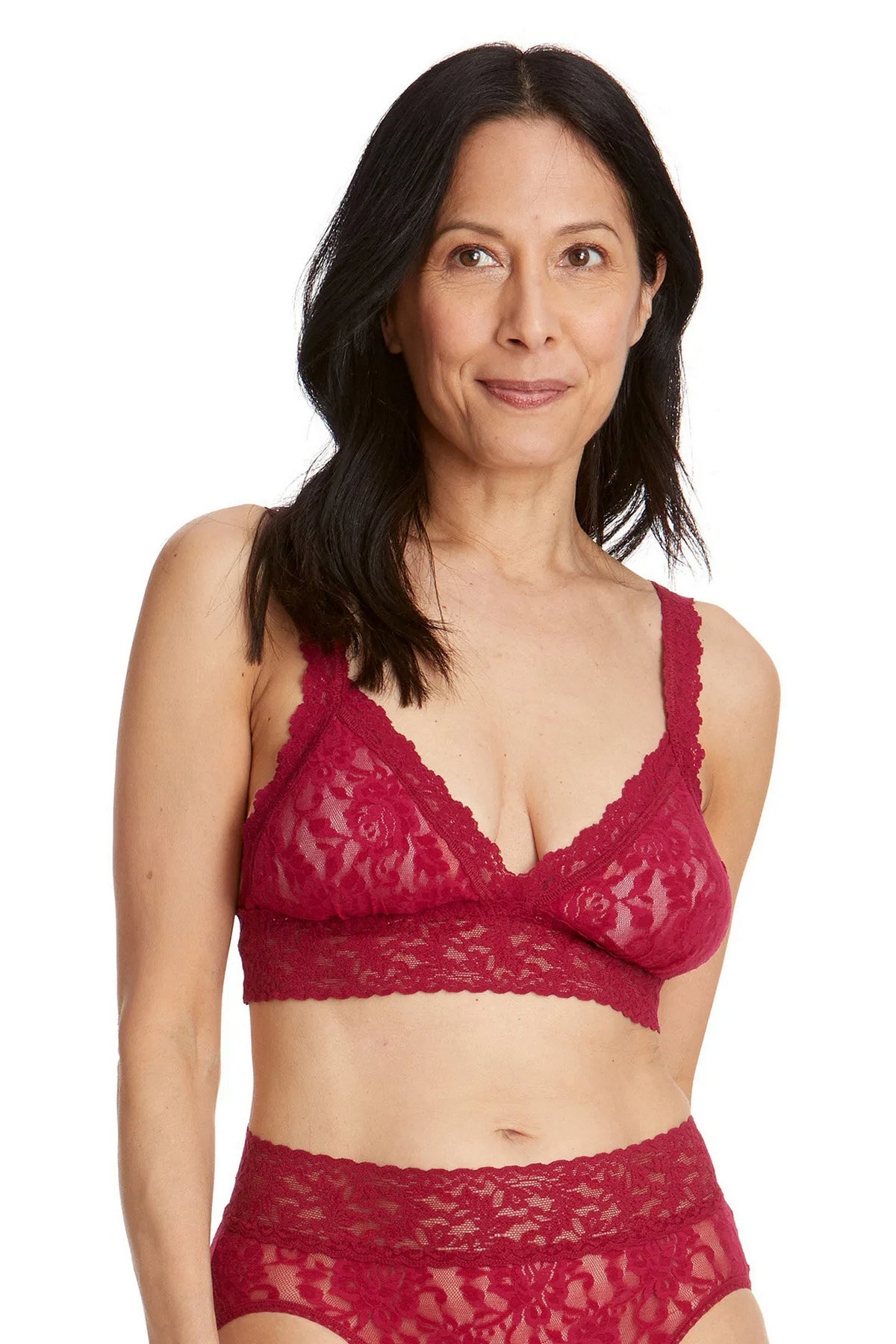 Кружевной бралет 487022 Signature Lace cranberry