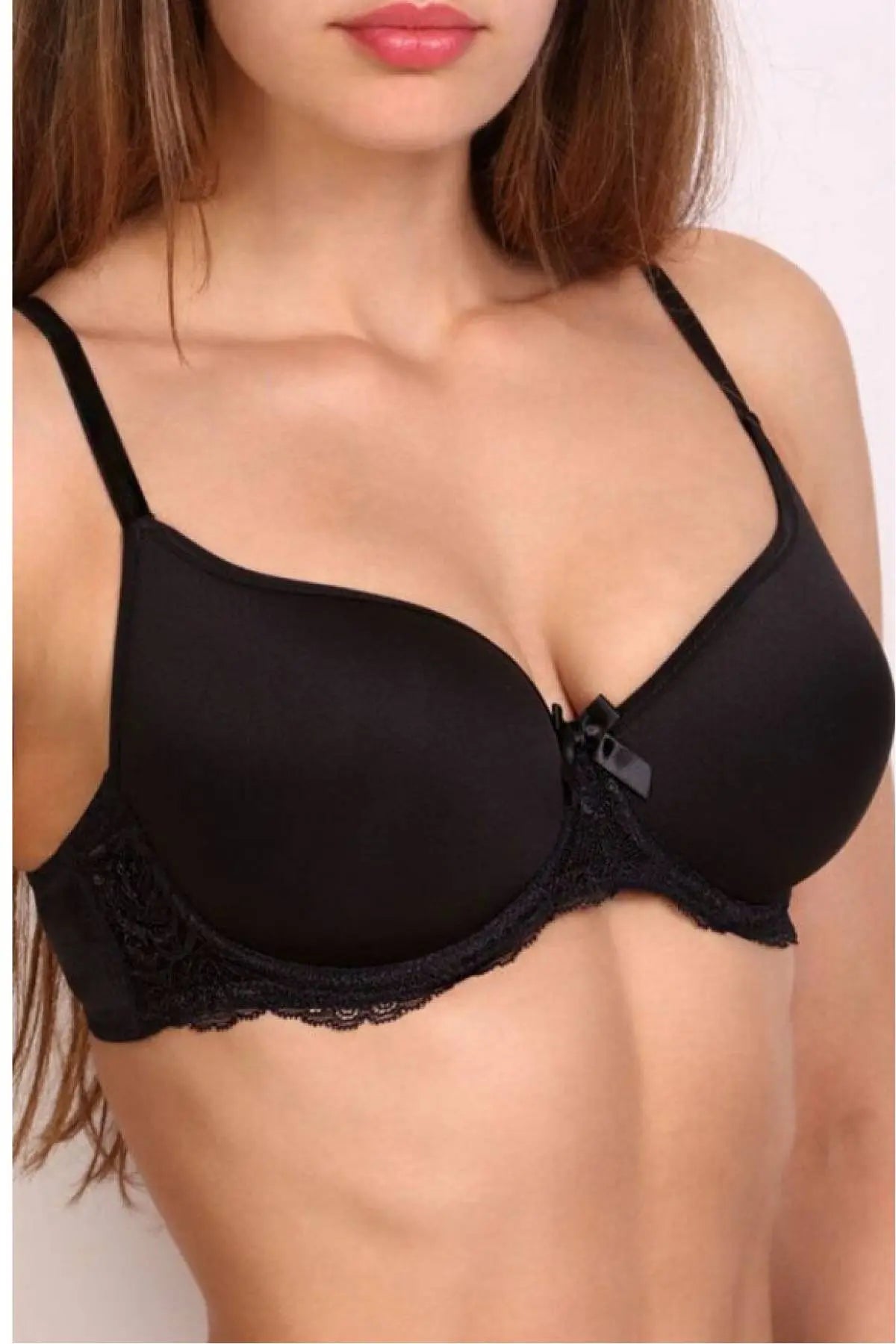 Формованный бюстгальтер с гладкими чашками 189-437 black