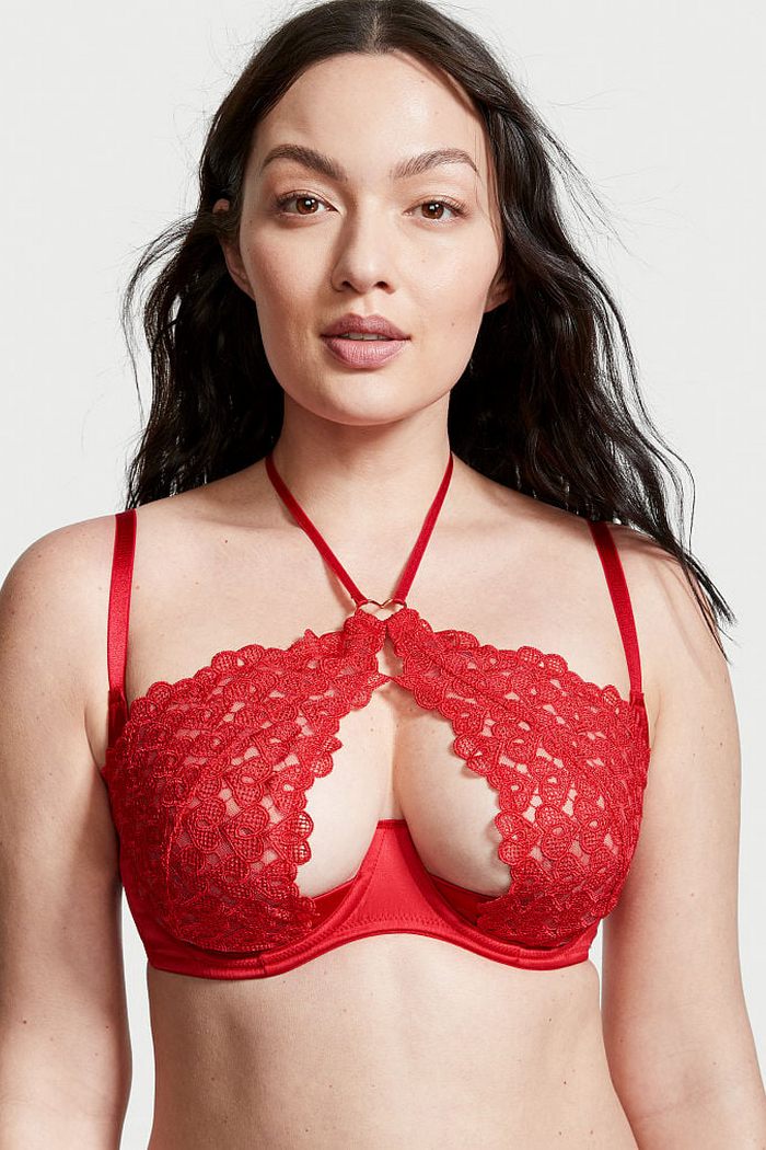 Кружевной холтер-бра 666817465