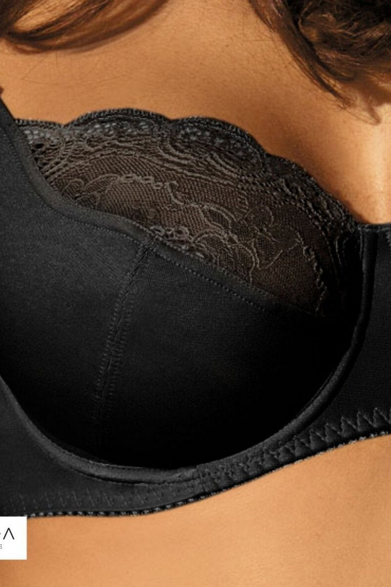 М'який бюстгальтер з мереживом V64210 Snezhana black