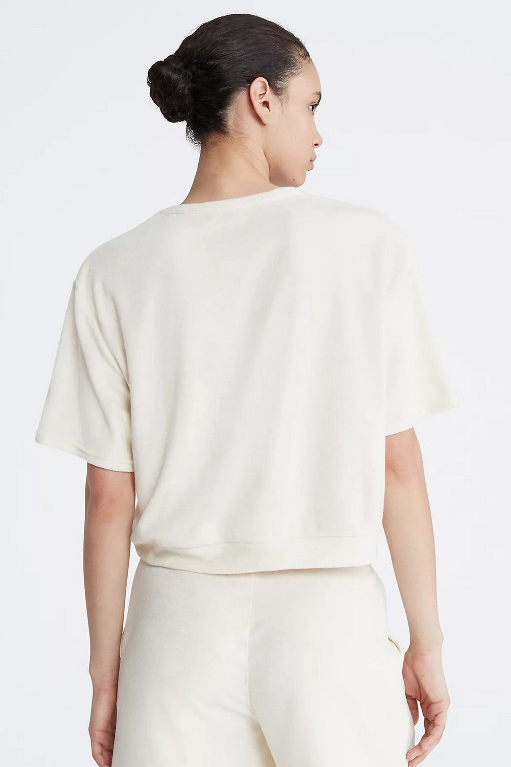 Махровая футболка с логотипом 123854030 milk