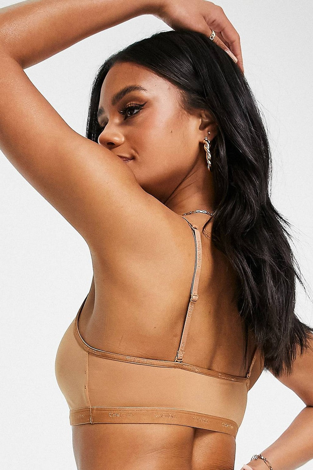 Бра-топ на тонких бретелях 171154048 brown