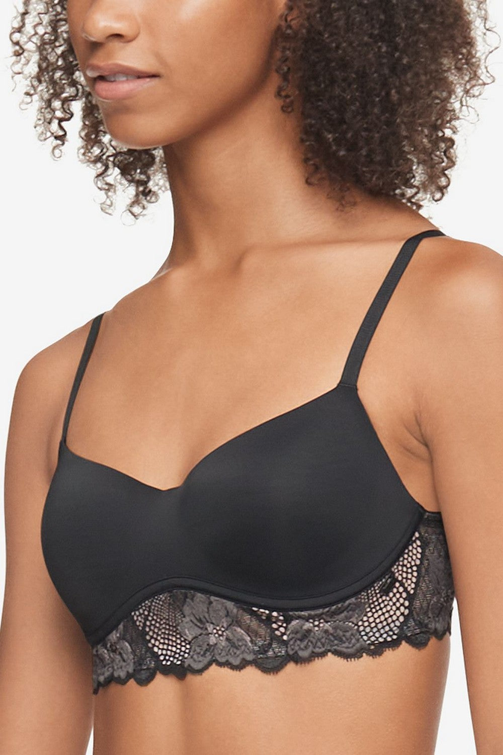 Бесшовный бюстгальтер из микрофибры 268790161 black