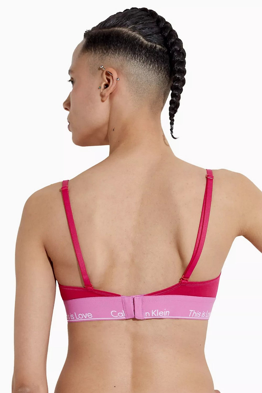 Хлопковый бралет с логотипом 514700110 pink