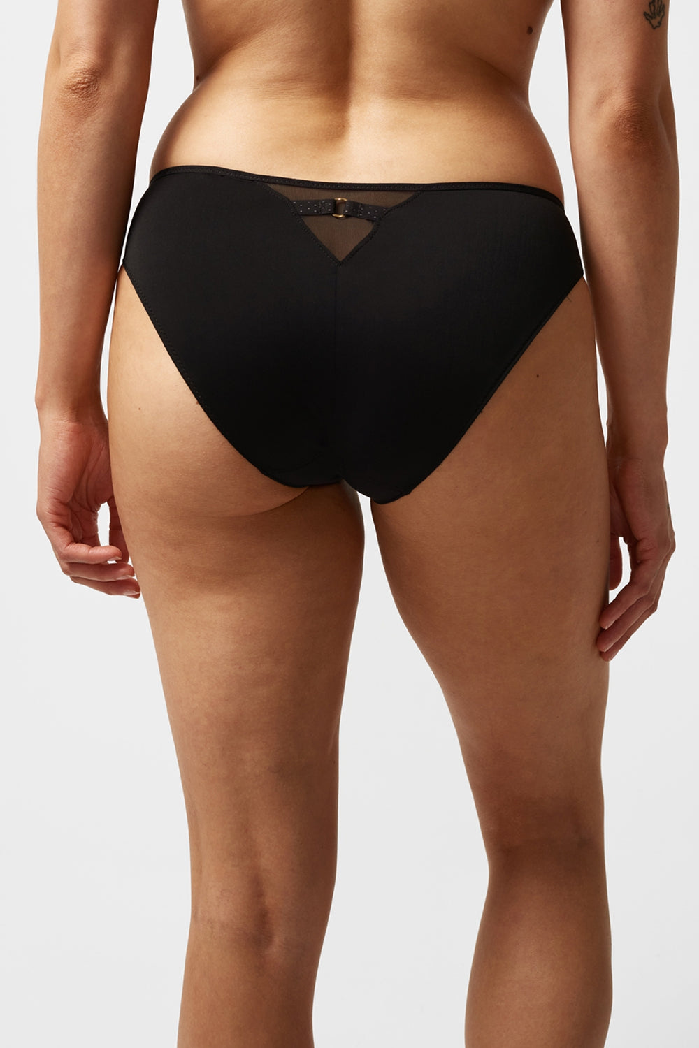 Трусики слип из микрофибры 12M3 Fleurs black