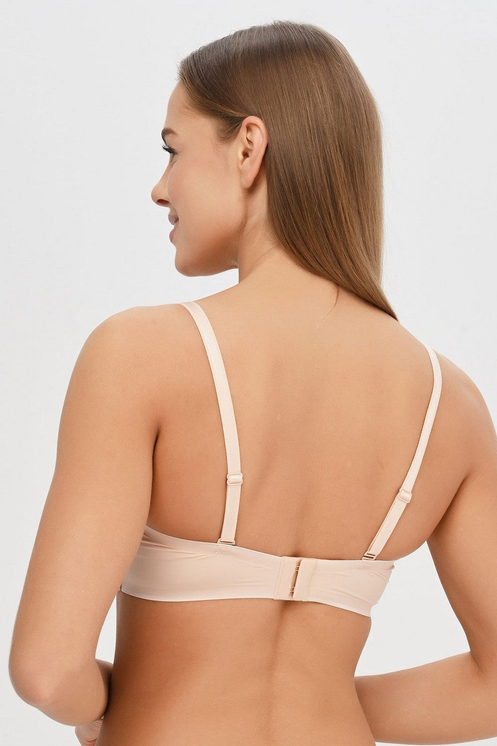 Бесшовный бюстгальтер бандо 15G5 Essentiall beige dore