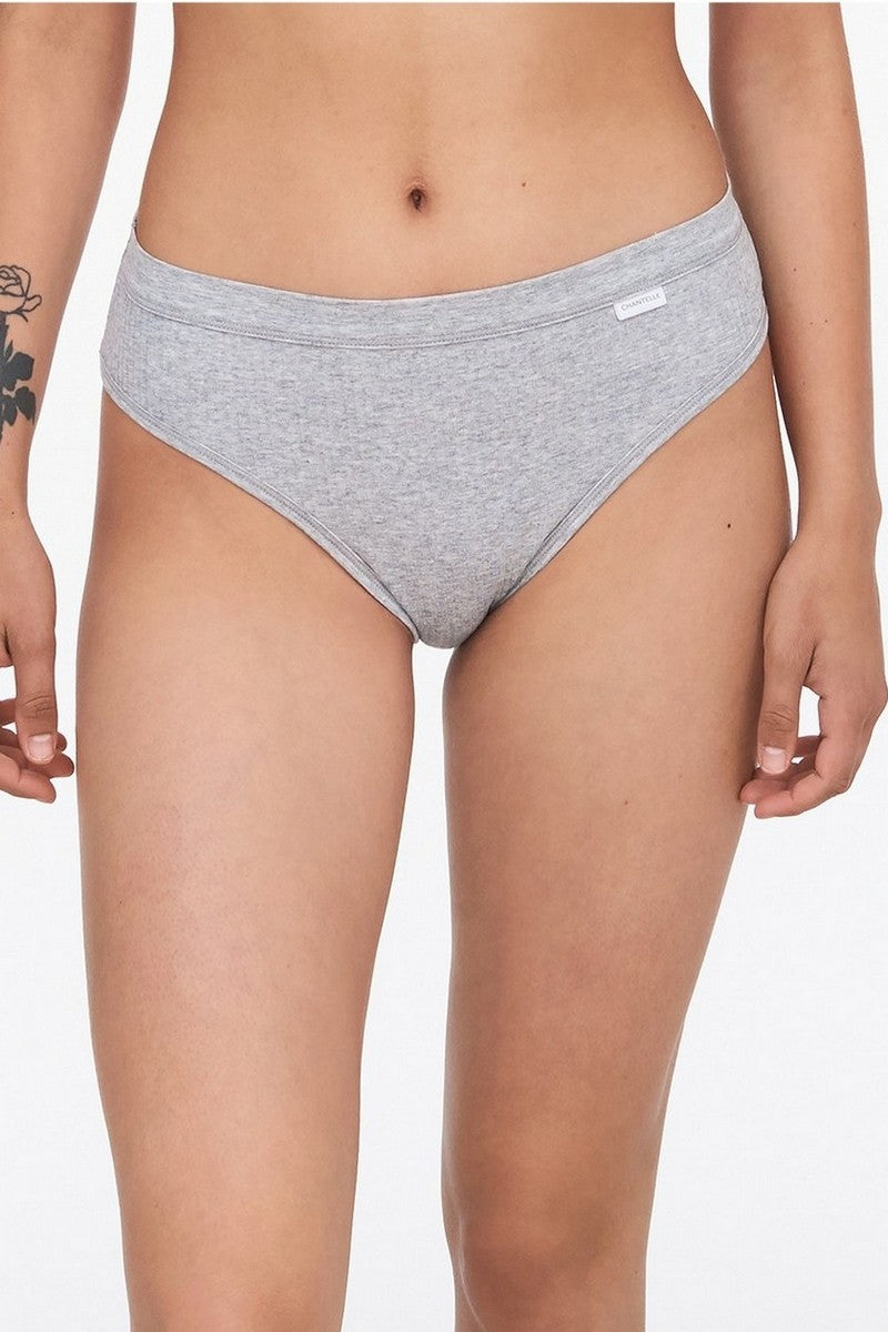 Хлопковые трусики слип 15P5 heather grey