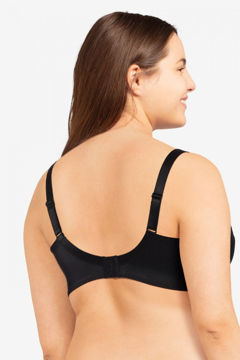 Полудублированный бюстгальтер с вышивкой 16B5 Every curve black