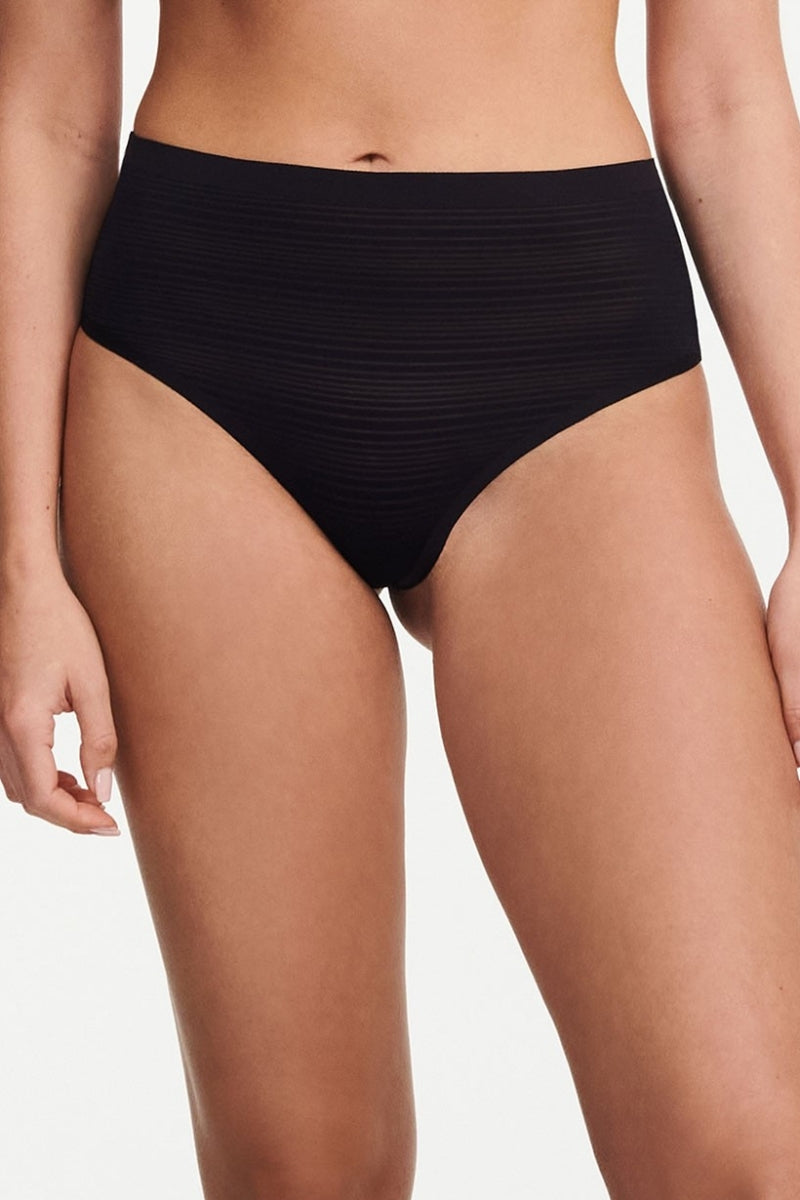 Высокие трусики стринг 20D9 Soft Stretch black