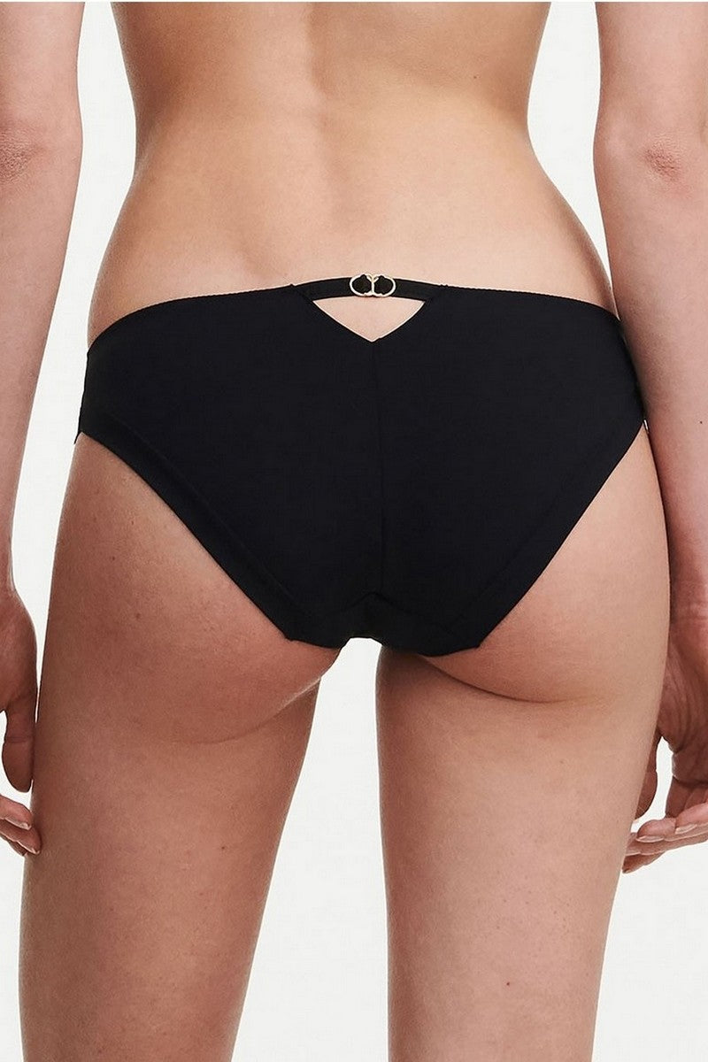 Трусики бразилиана с кружевом 21U3 noir
